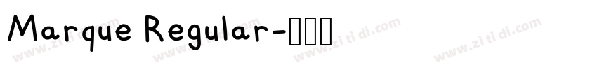 Marque Regular字体转换